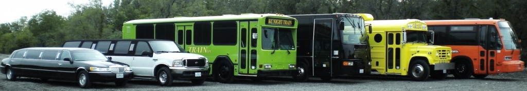 Several of our buses and limousines