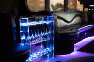 Limo Bus (Interior, Champagne Glasses)